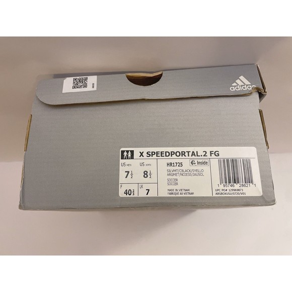 Adidas X Speedportal.2 FG Soccer Men 7.5 Women 8.5 Silver Metallic HR1725 -NEW - Picture 11 of 11